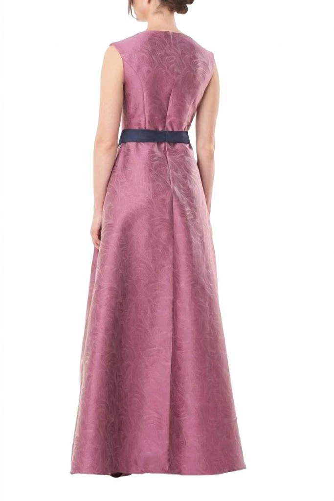 Kay Unger Kay Unger - Mikado Walk Through Jumpsuit With Stretch Crepe Pant 2