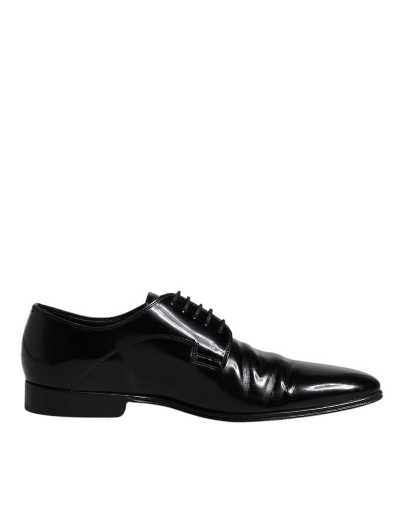 Dolce & Gabbana Patent Leather Derby Men Dress Men's Shoes (Pre-Owned)