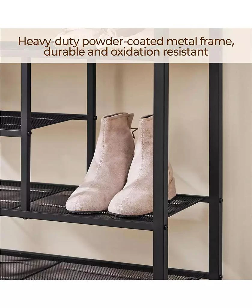 Yaheetech Modern Industrial Free-Standing 6-Layer Shoe Rack with Drawer 8