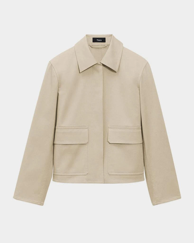 Theory Short Boxy Trench Jacket 1