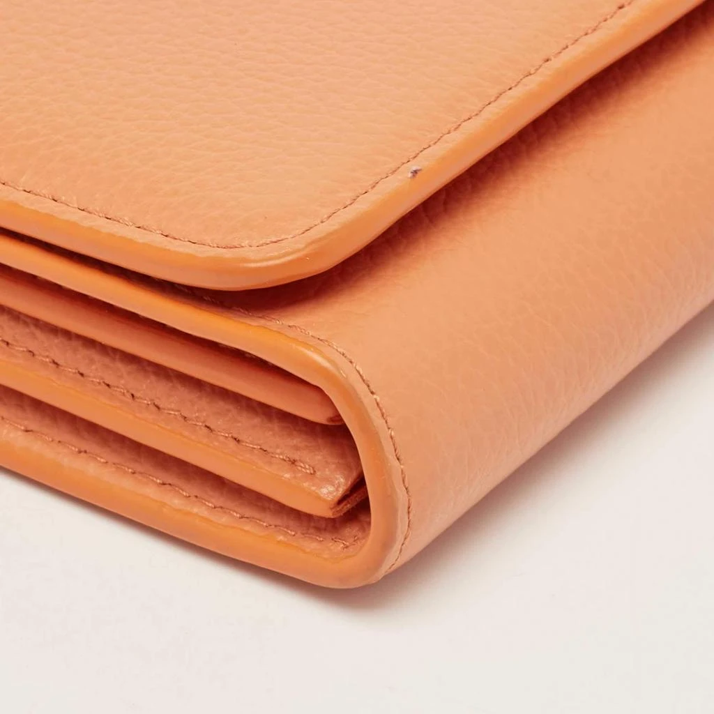 Mulberry Mulberry Orange Leather Flap Continental Wallet 13