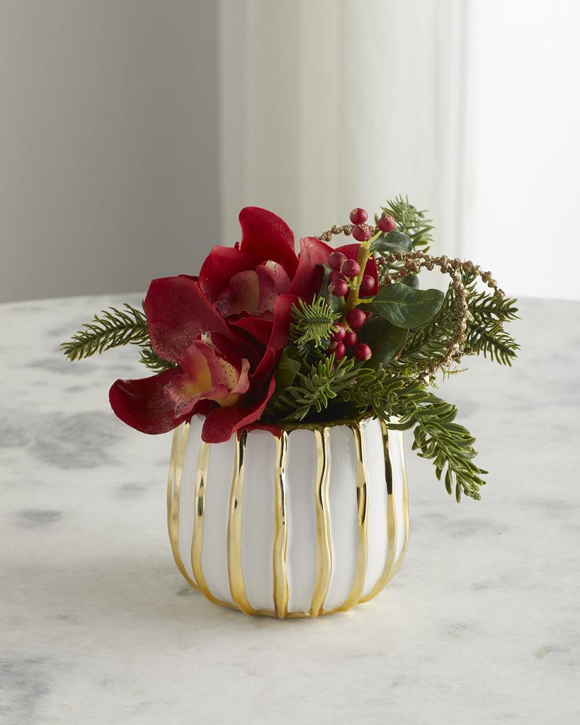 T&C Floral Company Pave Christmas Orchids