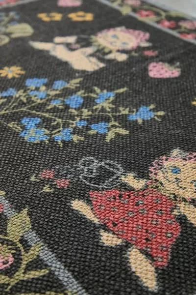 Urban Outfitters Strawberry Cat Printed Rug 3