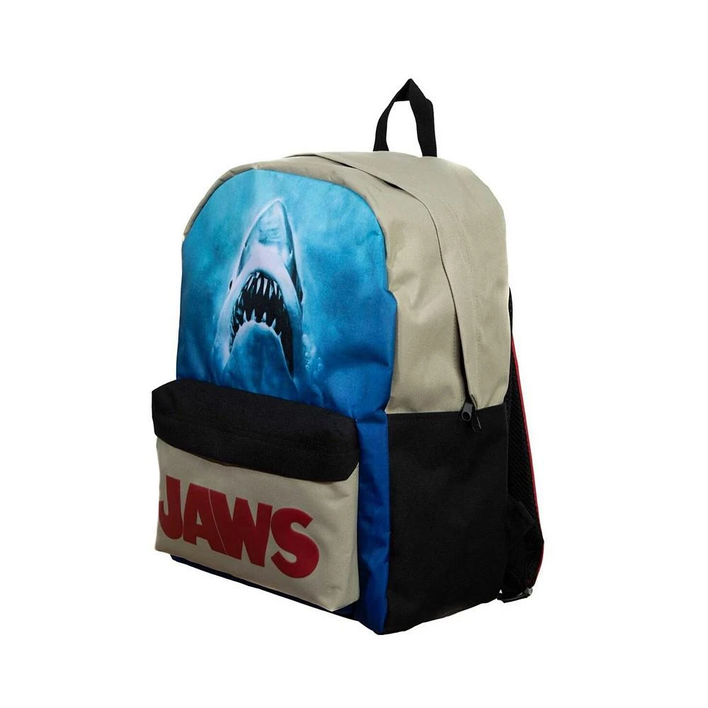 Bioworld Men's and Women's Blue Jaws Mixblock Laptop Backpack 2