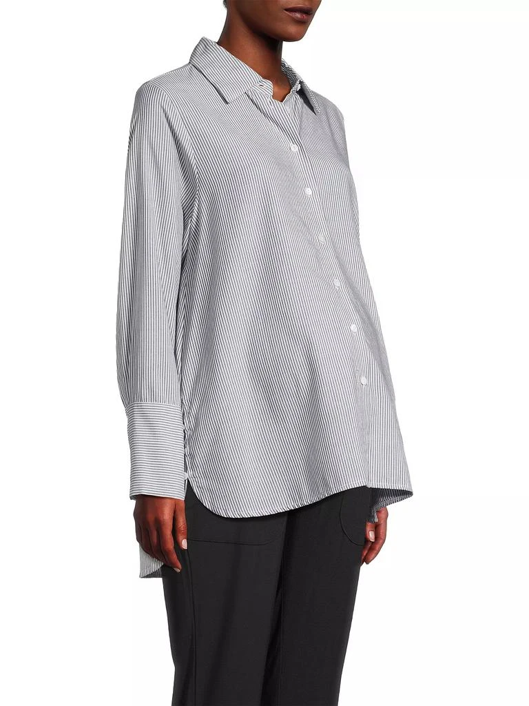 Nom Maternity The Everyday Striped Cotton-Blend Shirt 4