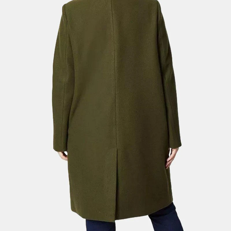 Principles Womens/Ladies Long Length Fitted And Flared Coat Forest 2