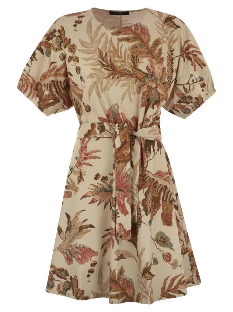 Max Mara Genero - Printed Cotton T-Shirt Dress
