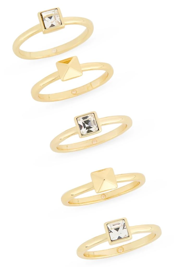 Covet Set of 6 Stud 
Cubic Zirconia Rings