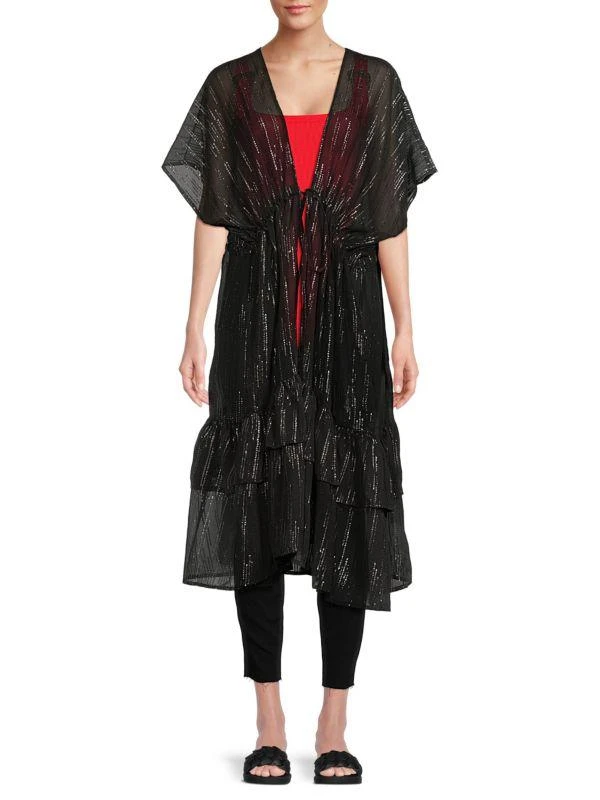 white christmas dresses Ruffle Halter Chiffon Gown – BCBGMAXAZRIA main image 1
