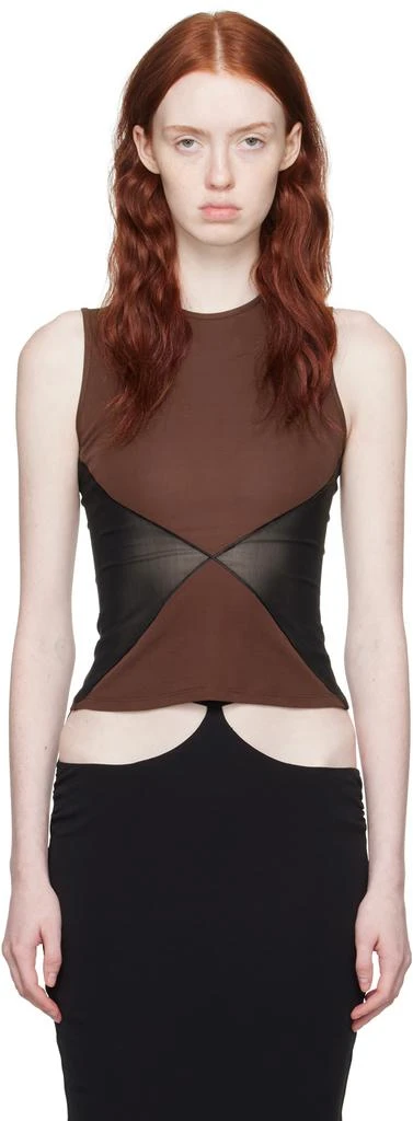 Miaou Brown Sasha Tank Top 1