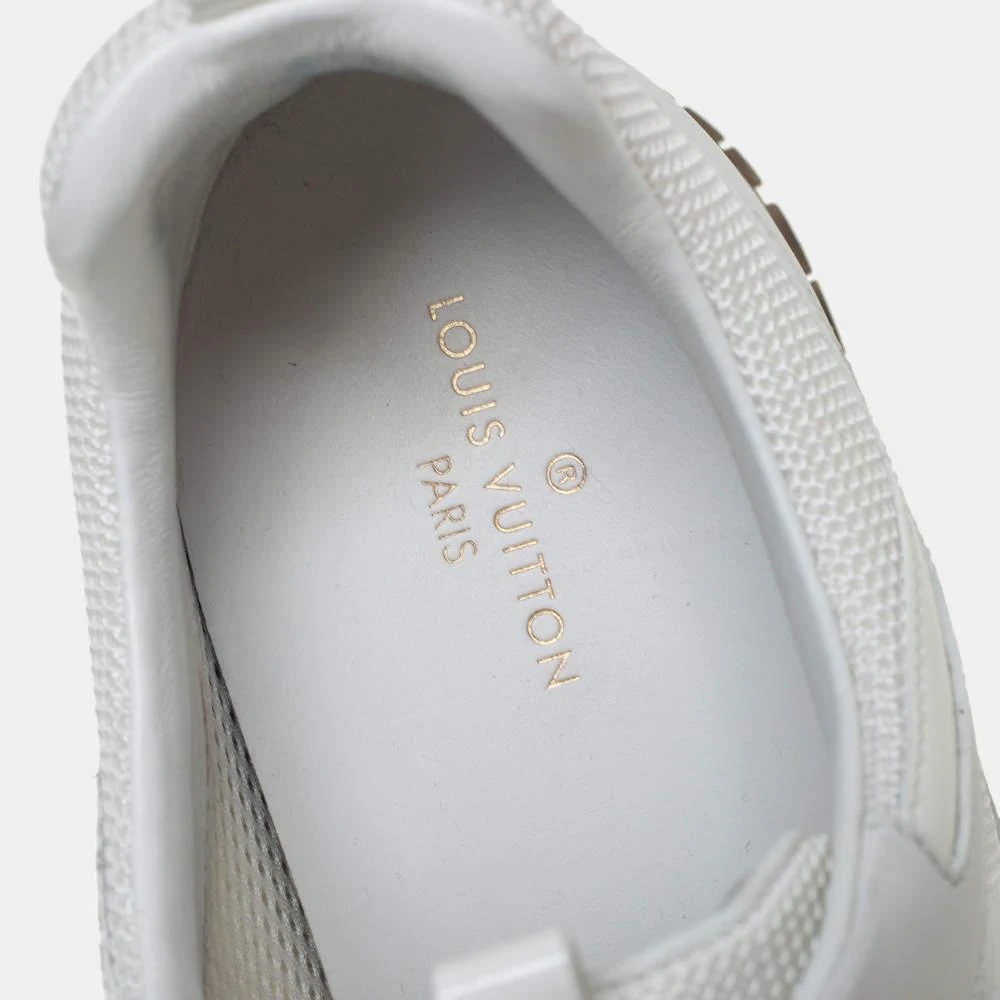 Louis Vuitton Louis Vuitton White Mesh And Leather Run Away Low Top Sneakers Size 39 7
