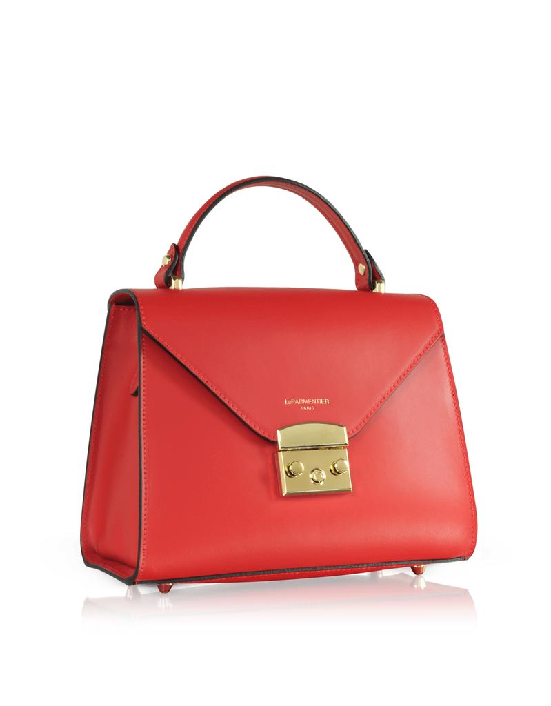 LePARMENTIER Paris Peggy Leather Top Handle Satchel Bag