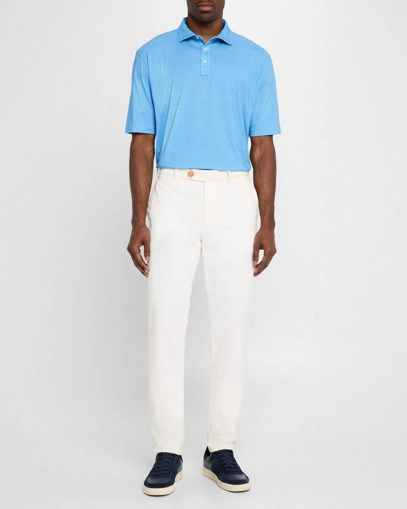 Peter Millar Men's Crown Comfort Turtle-Print Polo Shirt 2