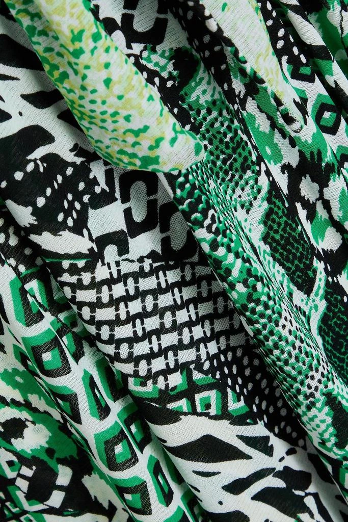 Diane von Furstenberg Pia reversible printed stretch-mesh midi wrap dress 4