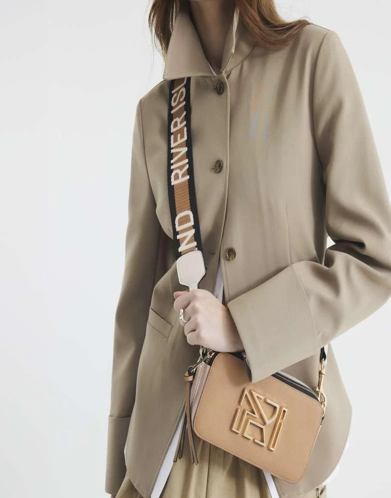 River Island River Island Camera cross body bag in beige - dark 1