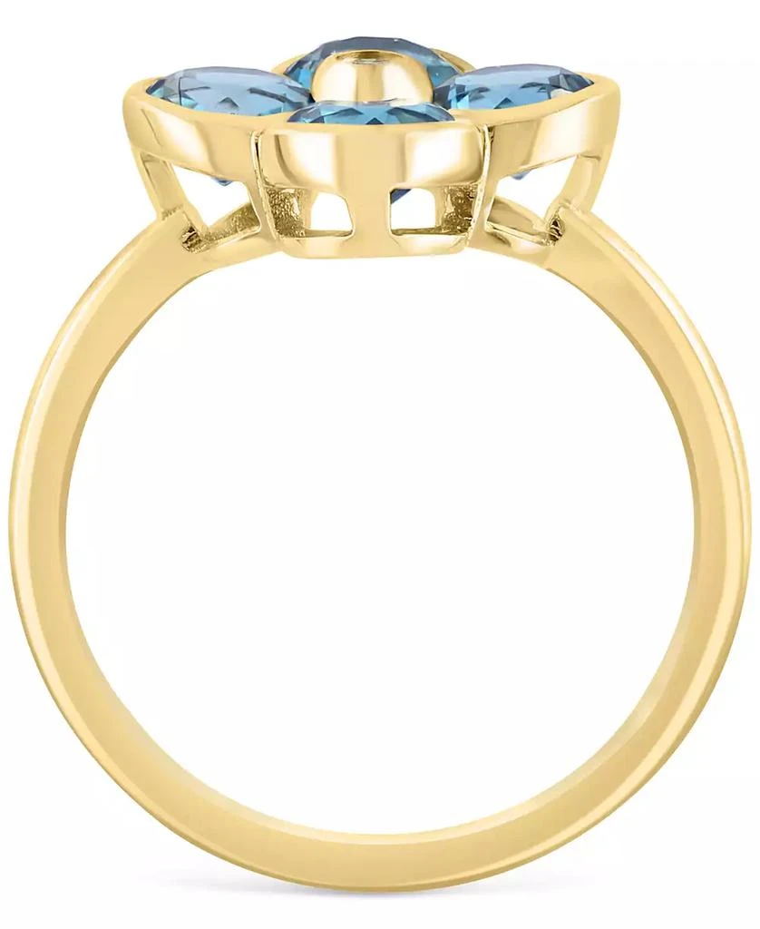 Effy EFFY® Citrine (2-1/6 ct. t.w.) 
Diamond Accent Flower Statement Ring in 14k Yellow Gold (Also in Blue Topaz) 4