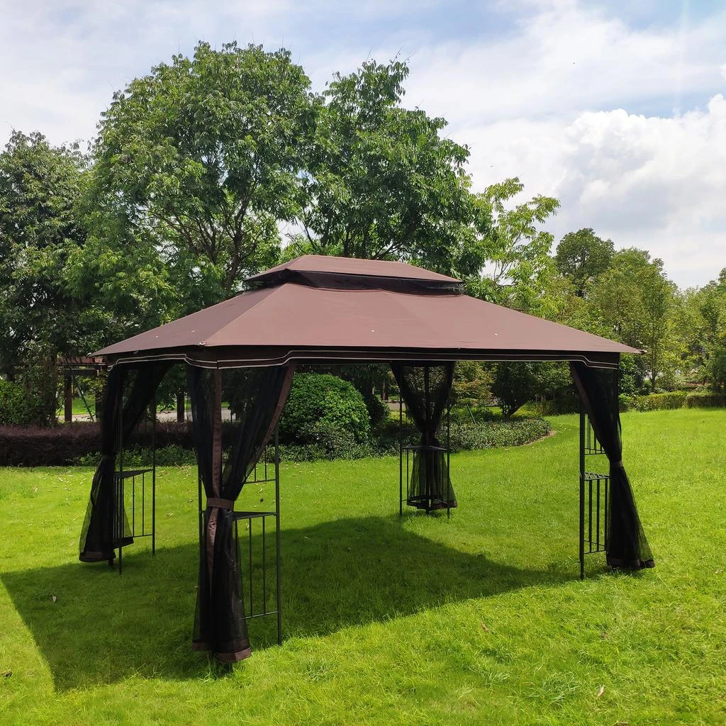 Streamdale Furniture Streamdale 13 X 10 Outdoor Patio Gazebo Canopy Tent With Ventilated Double 6
