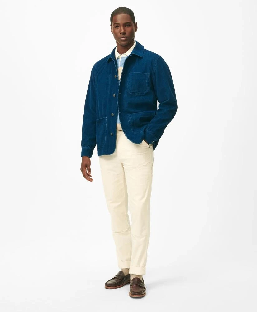 Brooks Brothers Chore Coat in Authentic Indigo-Dyed Pinwale Corduroy Cotton 2