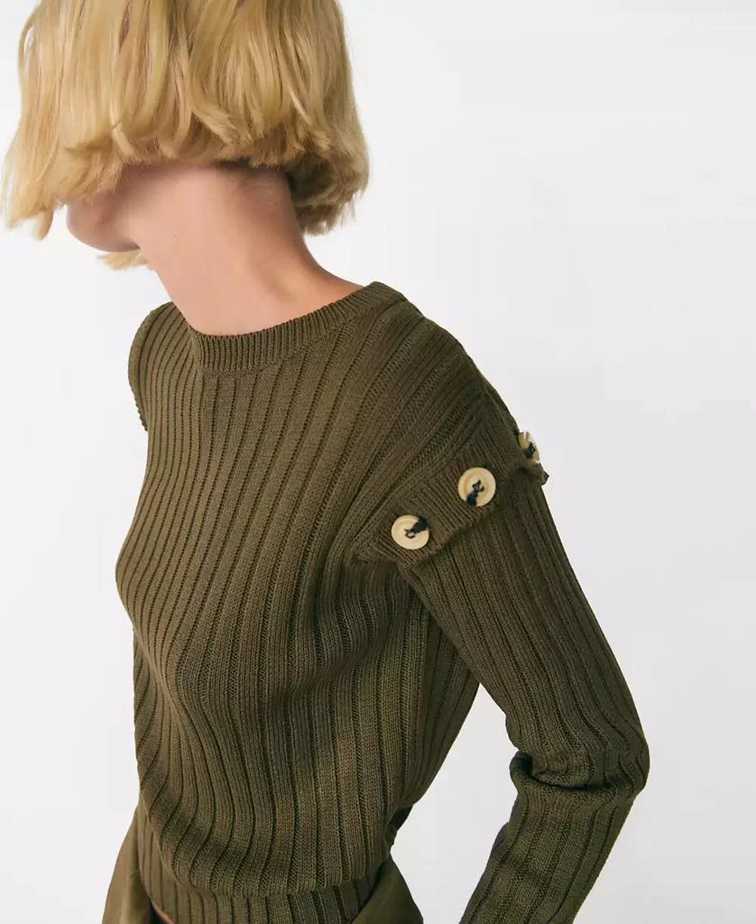 Mango Women's Shoulder Buttons Sweater 4