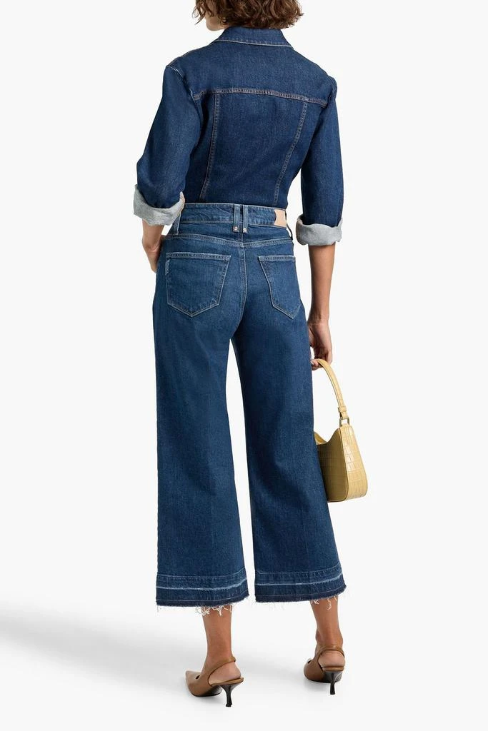 Paige Alana cropped distressed high-rise wide-leg jeans 3