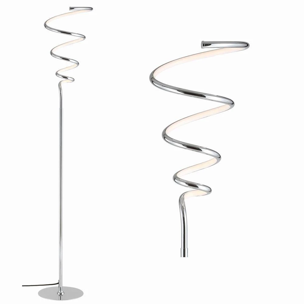 JONATHAN Y Scribble 60.5" Modern Dimmable Metal Integrated LED Floor Lamp 3