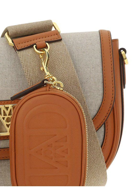 MCM MCM Mode Travia Logo Plaque Small Crossbody Bag 5