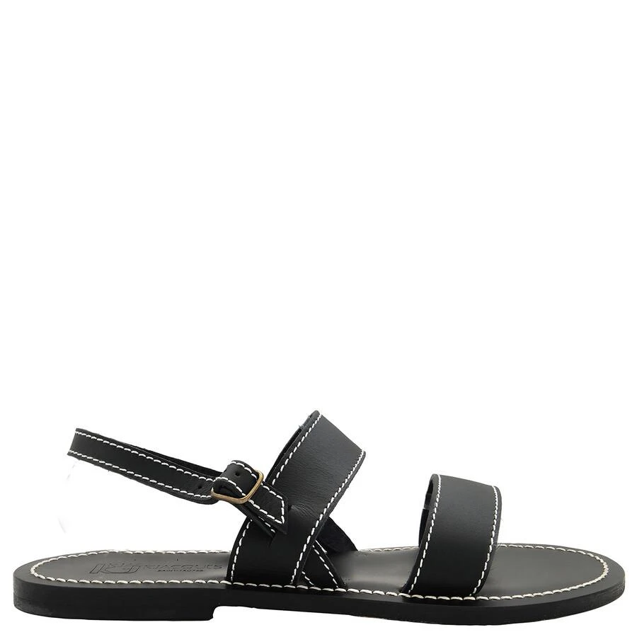 K. Jacques K Jacques Barigoule Leather Flat Sandals, Brand Size 44 ( US Size 12 ) 1