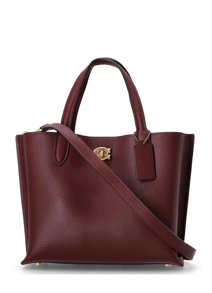 Coach Polished Pebble Leather Willow Tote 1
