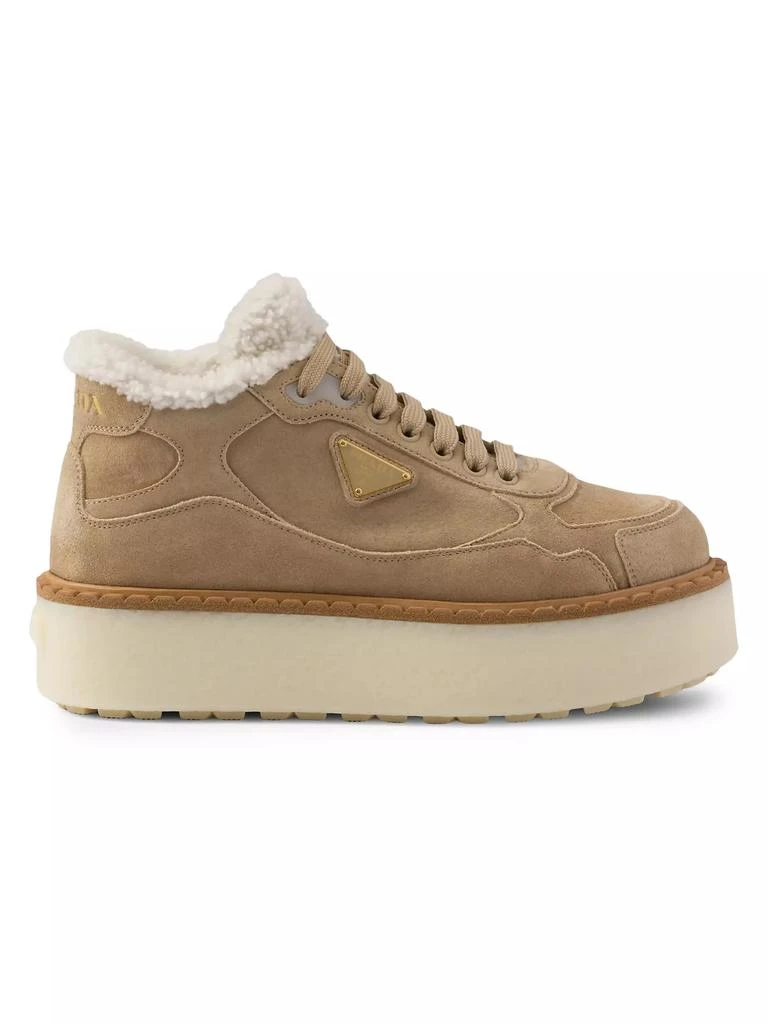 Prada Suede Mid-Top Sneakers 1