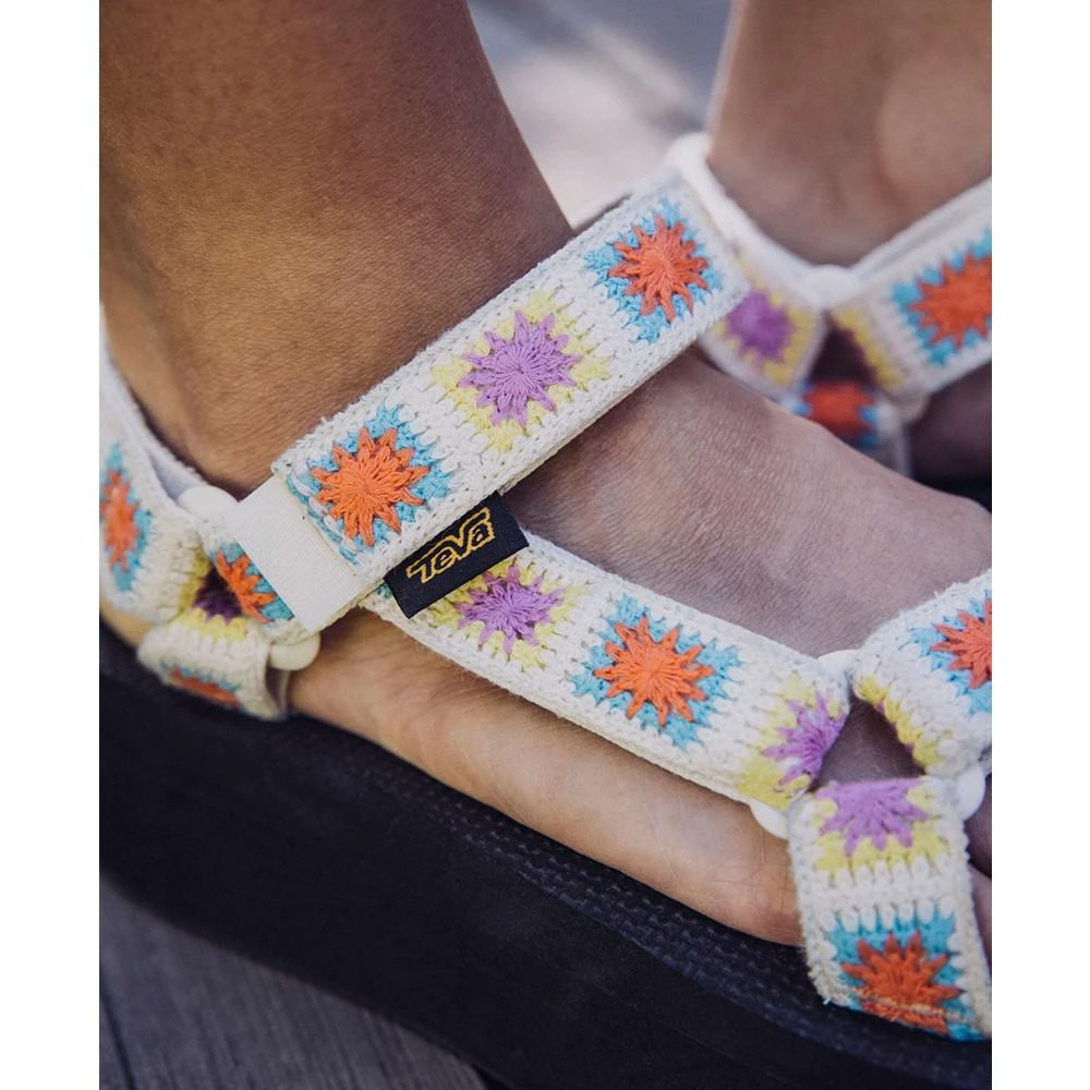Teva Flatform Universal Crocheted Sandals 7