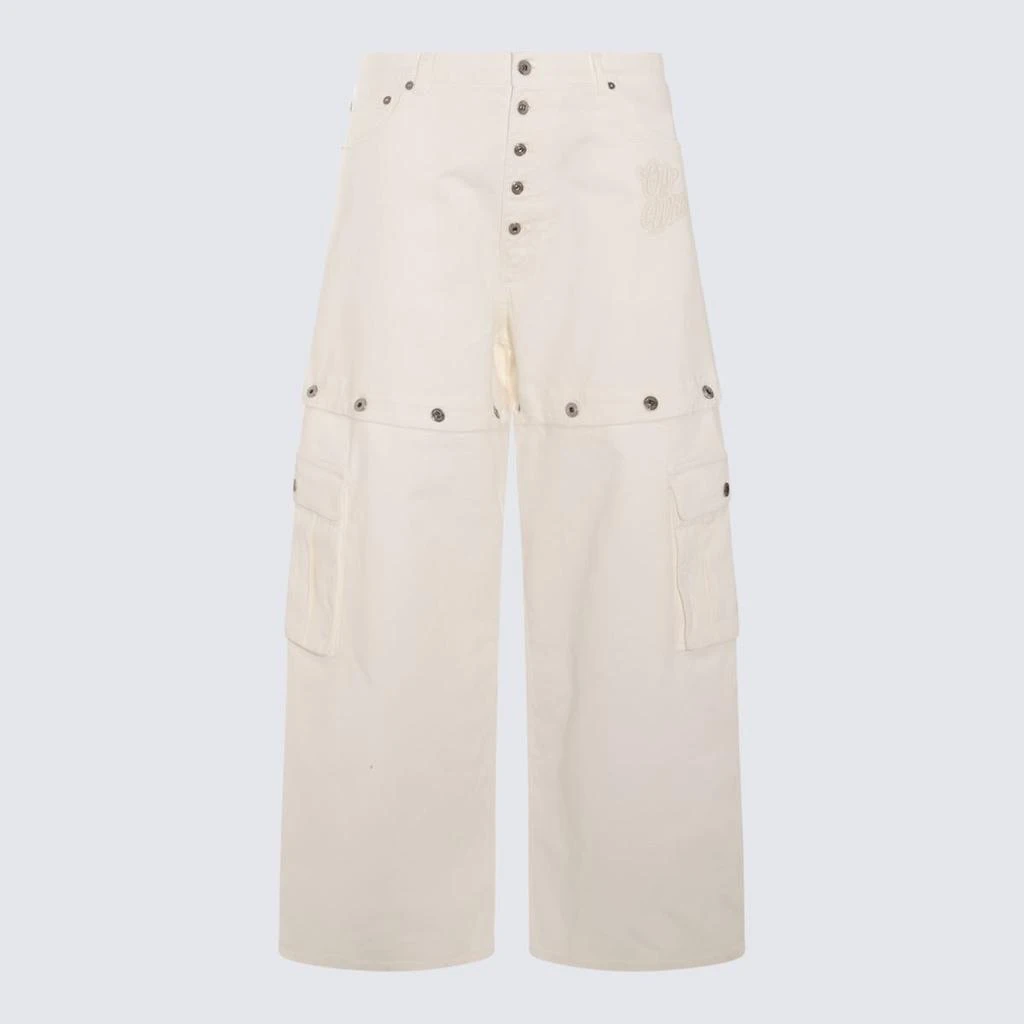 Off-White Off-White White Cotton Denim Jeans 1