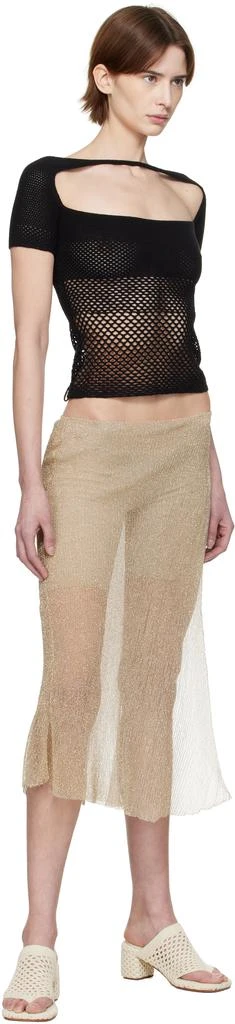 Isa Boulder Black Band Fishnet Top 4