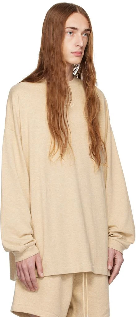 Fear of God ESSENTIALS Beige Crewneck Long Sleeve T-Shirt 2