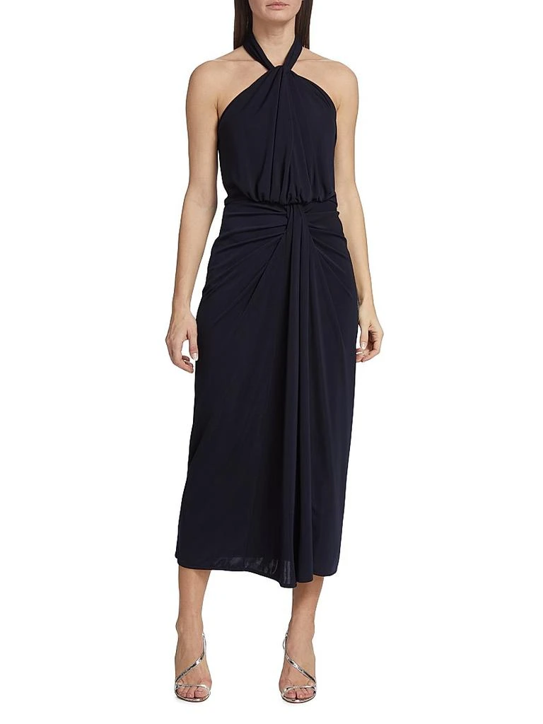 Cinq à Sept Kaily Draped Halter Maxi Dress 3