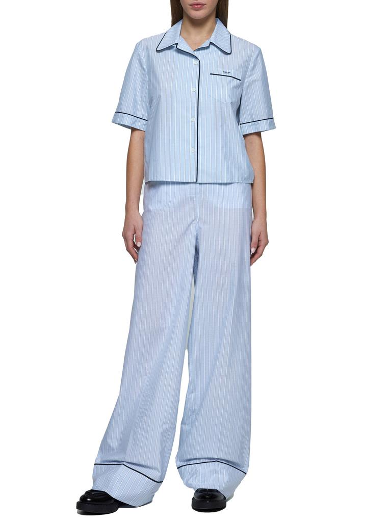 PRADA ABBIGLIAMENTO PRADA ABBIGLIAMENTO | Striped cotton trousers | Women | 38