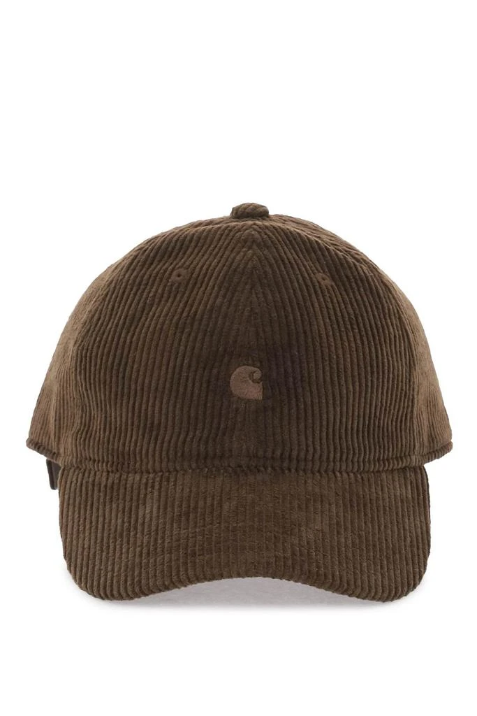 CARHARTT WIP velvet ribbed baseball cap with nine 1