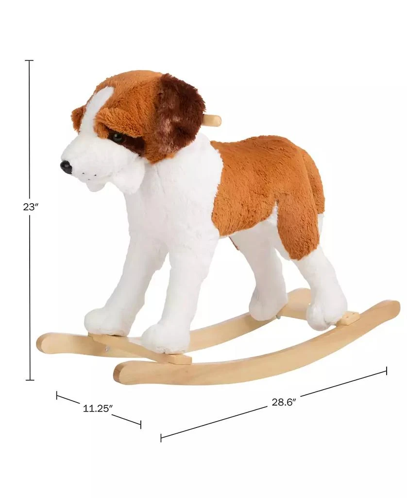 Trademark Global Happy Trails Plush Dog Rocking Horse 5