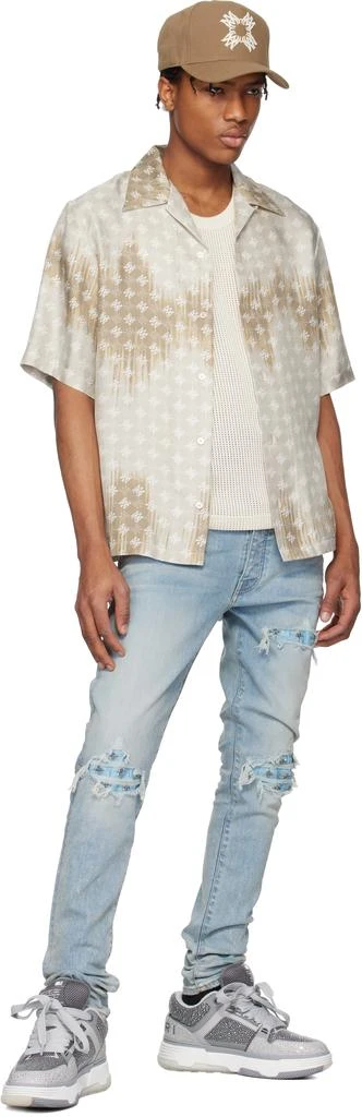 AMIRI Gray Crystal MA-1 Sneakers 5
