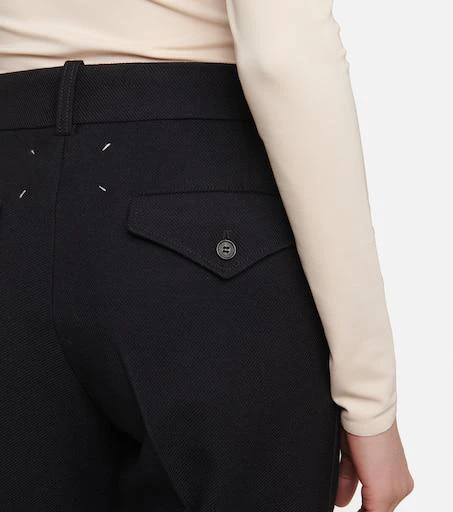 MAISON MARGIELA High-rise virgin wool cropped pants 5