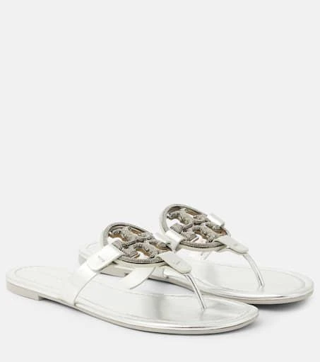 Tory Burch Miller crystal-embellished thong sandals 1