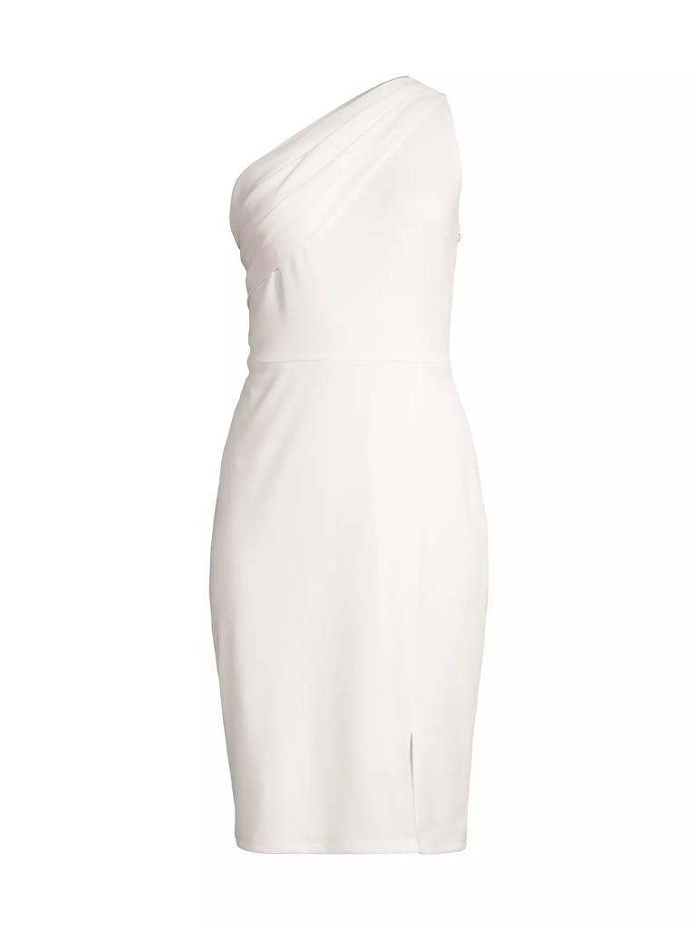 Laundry by Shelli Segal Draped One-Shoulder Knee-Length Dress