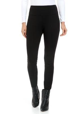 philosophy Womens Ponte High Rise Front Seam Leggings 1