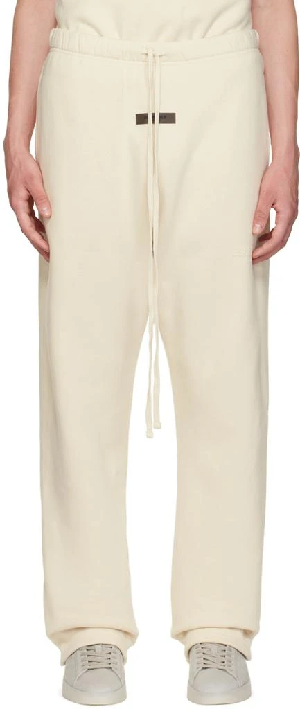 Fear of God ESSENTIALS Off-White Relaxed Lounge Pants 1