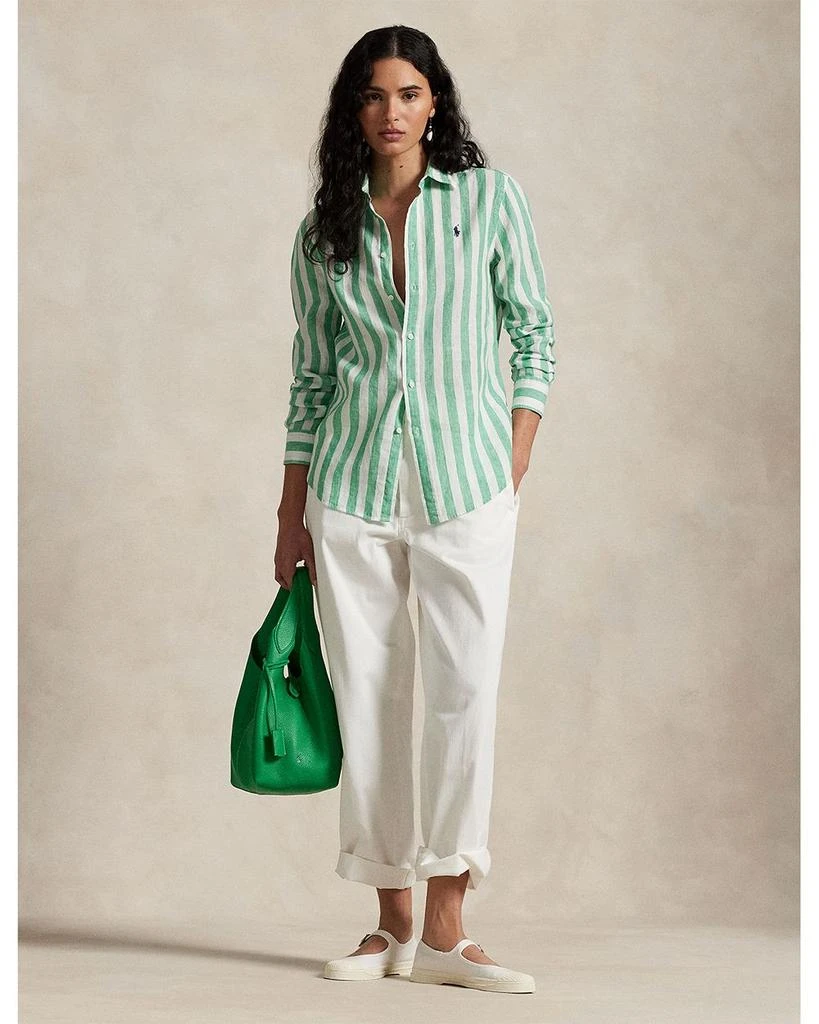 Ralph Lauren Classic Fit Striped Linen Shirt 2
