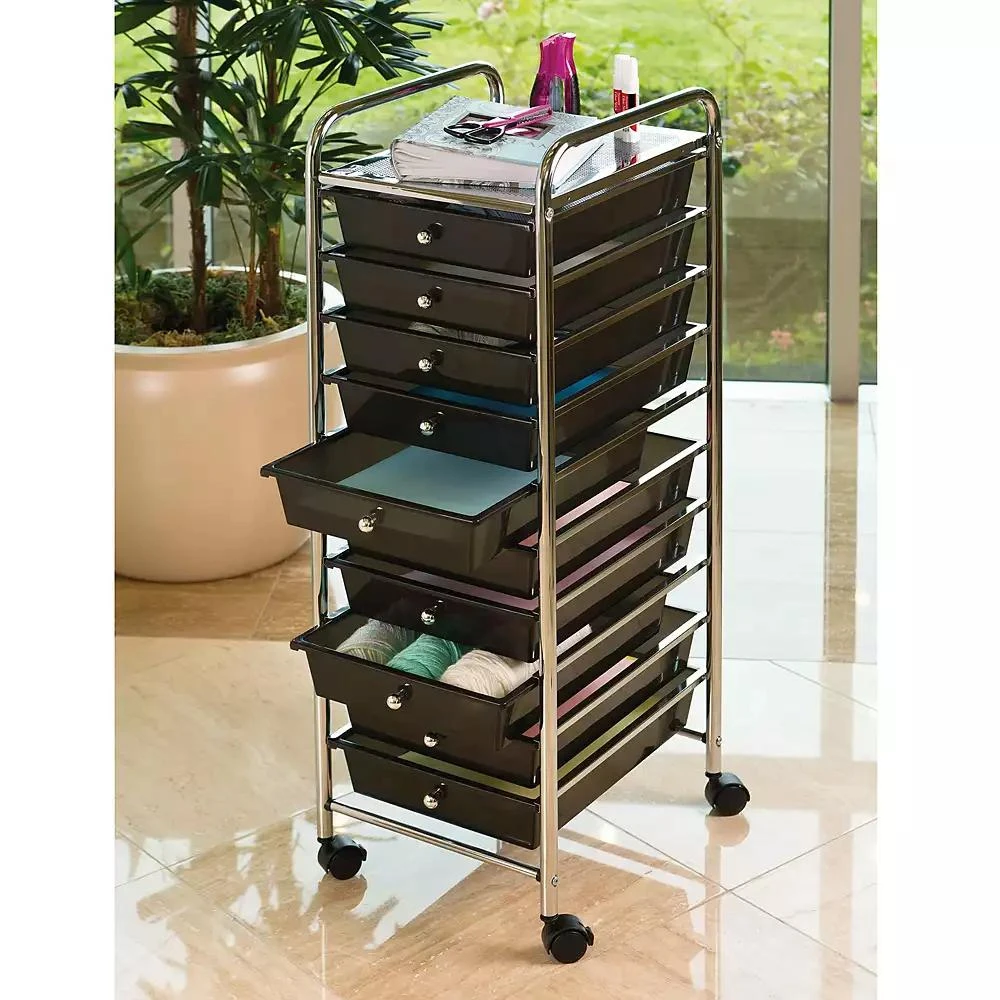Seville Classics 10 Drawer Organizer Cart 3