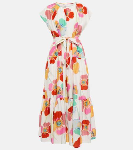 Velvet Savannah cotton and silk maxi dress