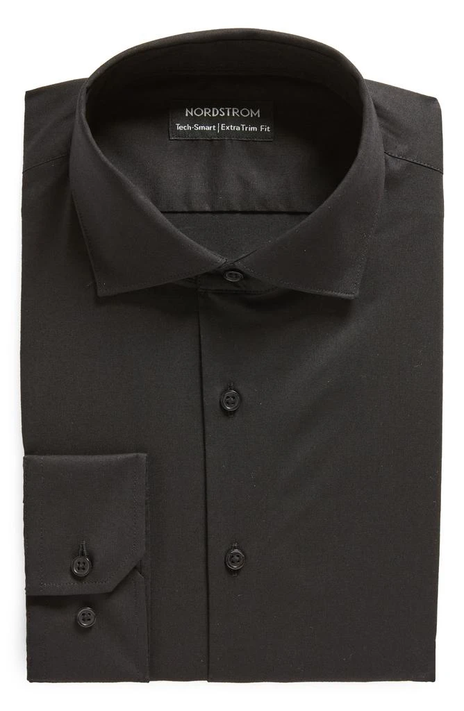 Nordstrom Extra Trim Fit Stripe Tech-Smart CoolMax® Non-Iron Dress Shirt 6