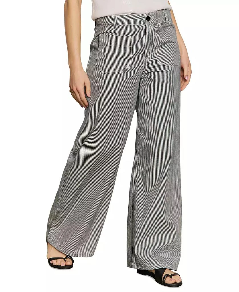 Sanctuary Women's Marine Yacht Stripe Wide-Leg Pants 5