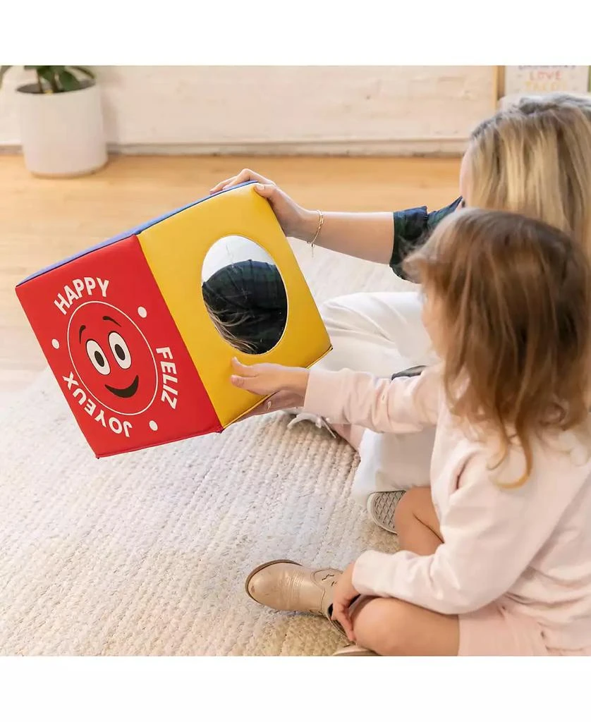 ECR4Kids SoftZone Emotion Cube with Mirror, Contemporary 8