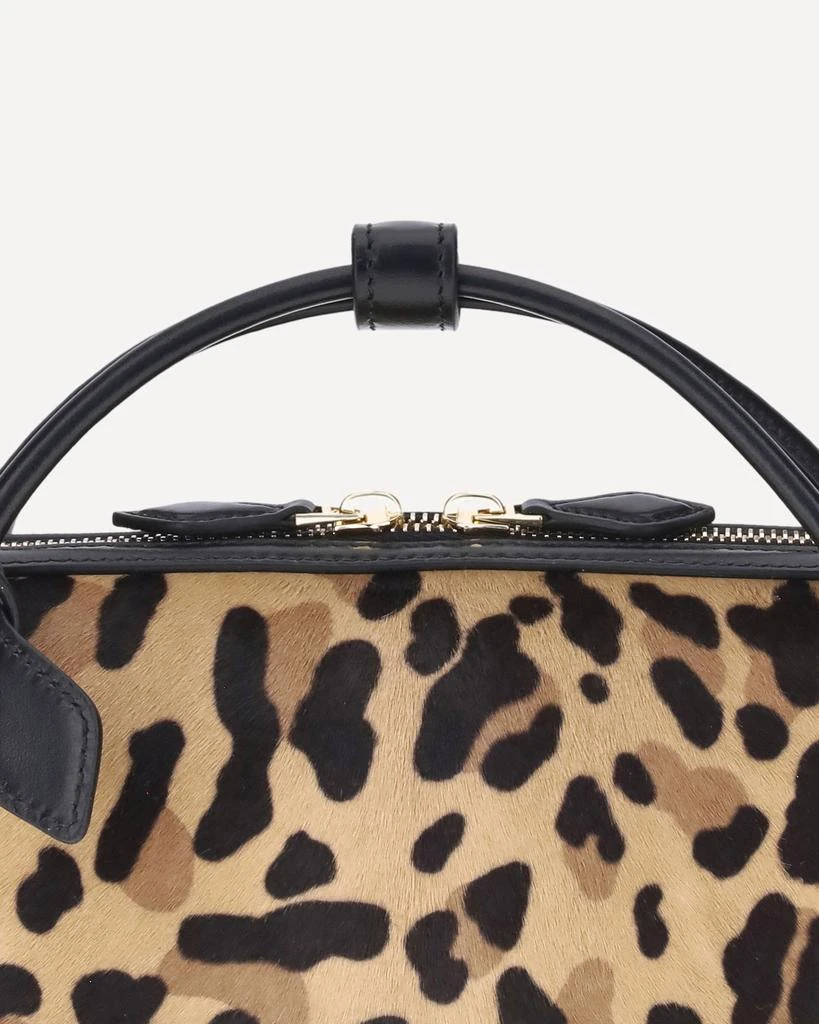 Alaïa Teckel Leopard-Print Calf Hair Handbag 6